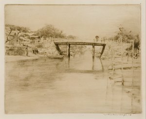 Een rustige waterweg, Japan